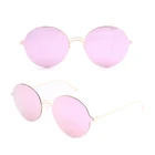 2018 Brand Cheap Rimless Mirror Lens Advertising Sunglasses