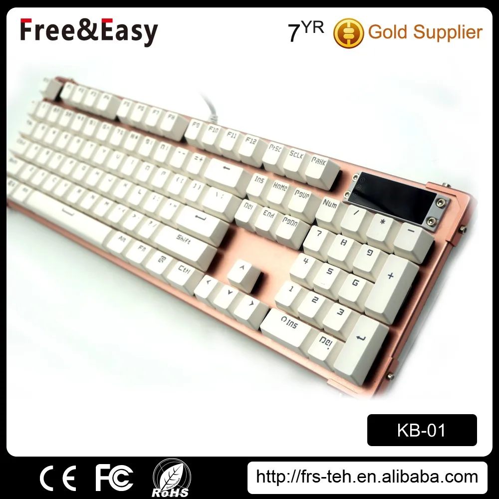 104 Key Mechanical Keyboards Buy Soft Key Keyboard,Flat Keys