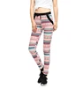 Wholesale Plus Size Drawstring Polyester Knitted Women Aztec Printed Jogger Pant