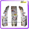 Creative Cardboard Paper Dump Bin Display Stand with Pocket Design