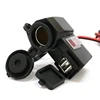Motorbike Charger Power Supply total dual output 2.4A USB Charger Socket for Motorcycle Motor Vehicles Scooter