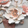 100% handmade 3D art flower decor painting for wall shanghai resin wall art sculpture
