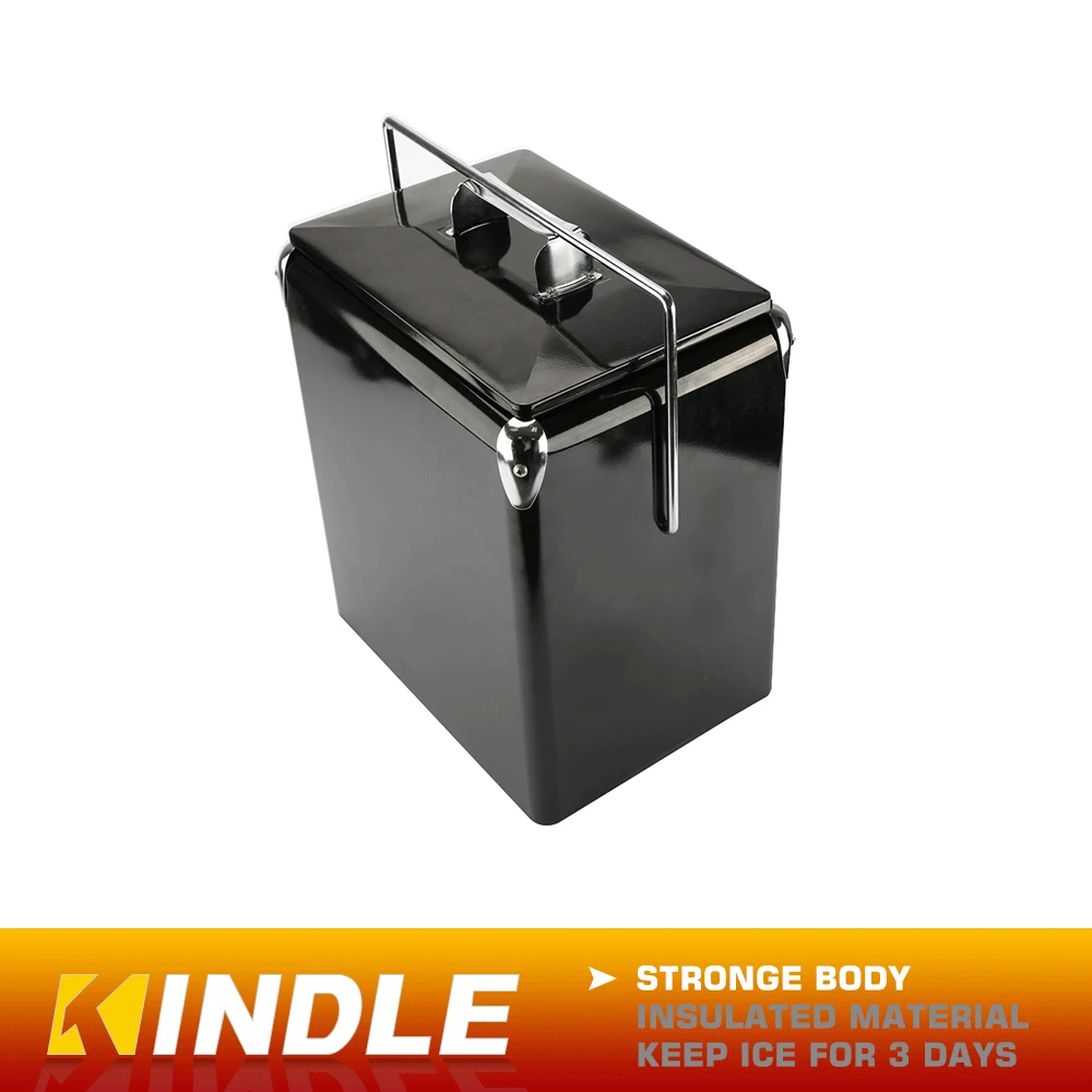 small stainless steel cooler