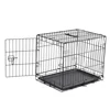 Deluxe Popular Black Color Metal Tray Bedding Wire Puppy Pet Kennels