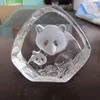 Cute small panda crystal iceberg for promotion gifts