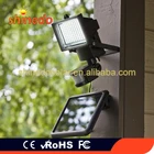 Powerful Led Solar Outdoor Cordless Wall Lights with Plastic body for Garden