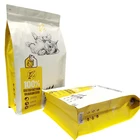 Custom matt finished stand up flat bottom pet food bags box pouch dog food bags 2.5kg plastic dog feeding bags