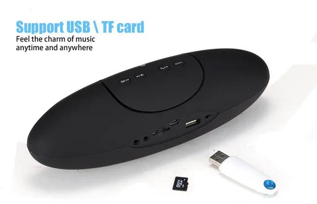 High Quality Speakers Subwoofer Portable Bluetooth Football Helmet Speaker/Black - ANKUX.COM