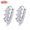 Free shipping HengDian 2017 new style rhodium plating fashion earring for ladies jewelry designs
