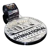 High Quality Music Model Alliance Competition Embossed Engraved Award Color Printing Zinc Alloy Metal Silver Epoxy Medals