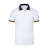 Triple Stripe Contrast Collar 100% Cotton Pique Polo Shirts Custom Logo Golf Tennis Men's Shirts Wholesale clothing Mix Colors