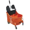 26L/36/46QT Quality Deluxe Two Bucket Mop Wringer