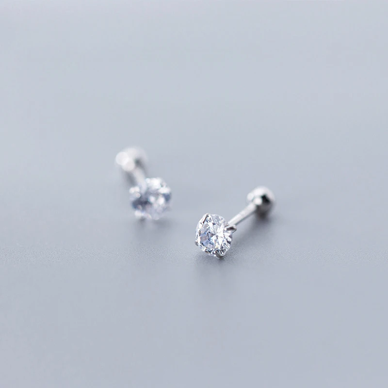 Luxury Tiny Single Cubic Zircon Stud Earrings 2019 Women 925 Sterling Silver Jewelry
Luxury Tiny Single Cubic Zircon Stud Earrings 2019 Women 925 Sterling Silver Jewelry