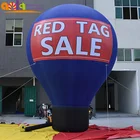 Full printing 20ft H inflatable advertising ground ball/hot air balloon for sale