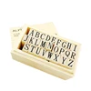 26Pcs Alphabet Stamps Set Wooden Rubber Retro ABC Stamps for DIY Crafts Card Making Scrapbooking