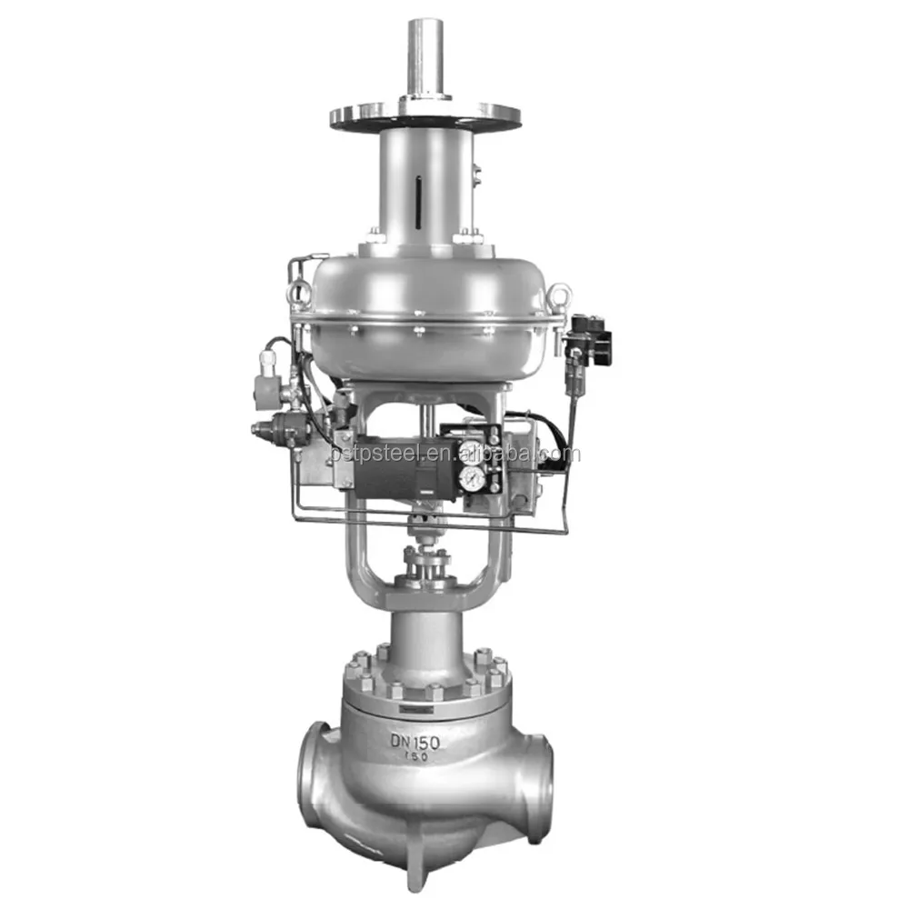 Cage guided low noise control valve