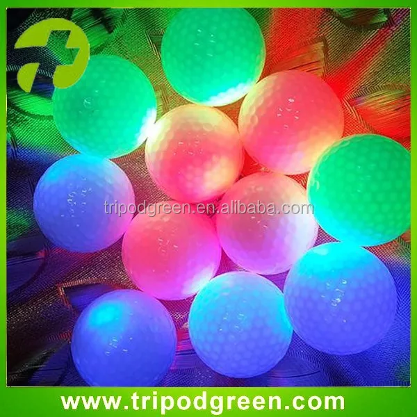 led luminous night golf ball glowing night led golf balls