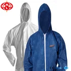 disposable non-woven protective white coverall for hospital