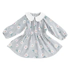 H2408/Fresh style long sleeve floral fairy princess dress for girls