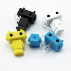 Robot Design 2 way Splitter Adapter Connectors 3.5mm Y audio male to dual female splitter Adapter
