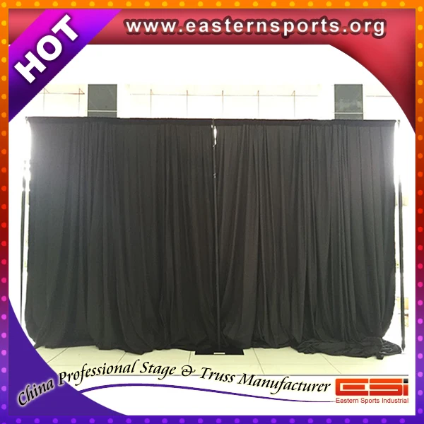 ESI Black pipe and drape backdrop stand for events/ trade show booth