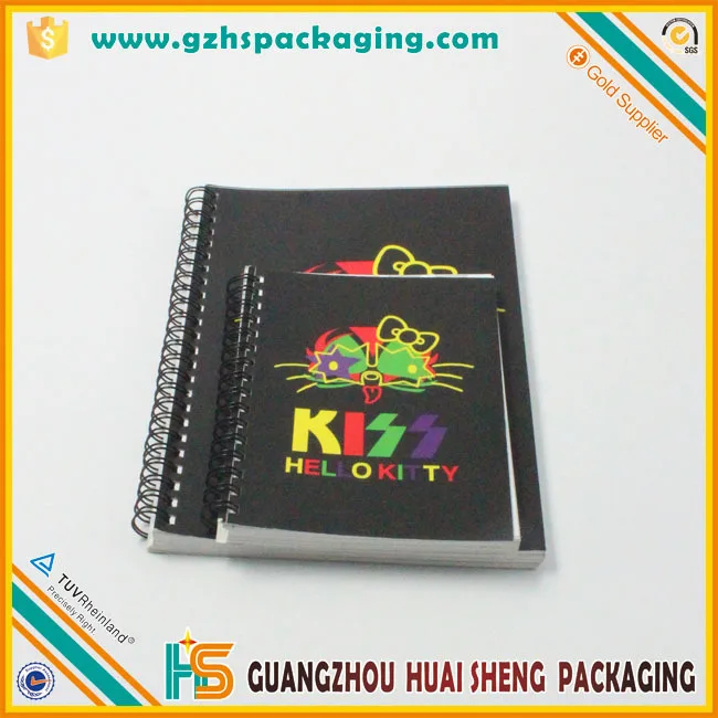 2017 custom spiral notebook with colored paper