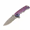 Most popular outdoor Damascus hunting folding knife