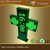 outdoor waterproof programmable green color cross pharmacy led sign