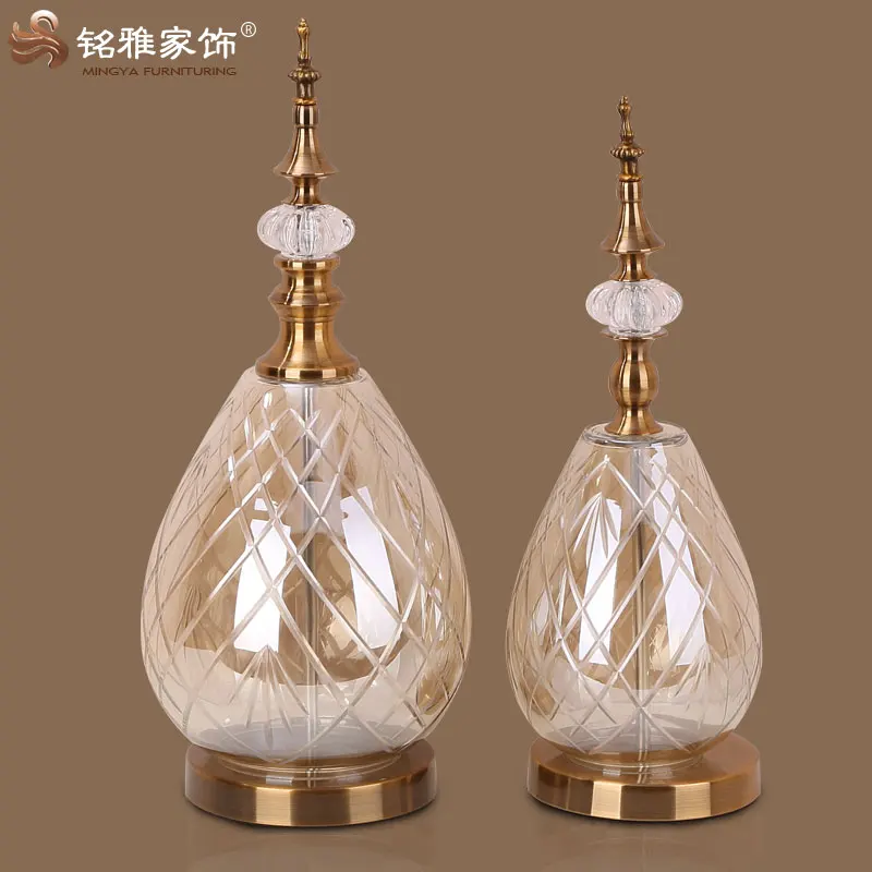 Metal stand and sharp lid unclear oval glass vase, Light brown+silver or customized color
Metal stand and sharp lid unclear oval glass vase, Light brown+silver or customized color