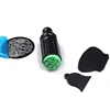 Wholesale Double Side Green Rubber Custom Nail Art Image plate Tool Two Scraper Stamper Nail Art