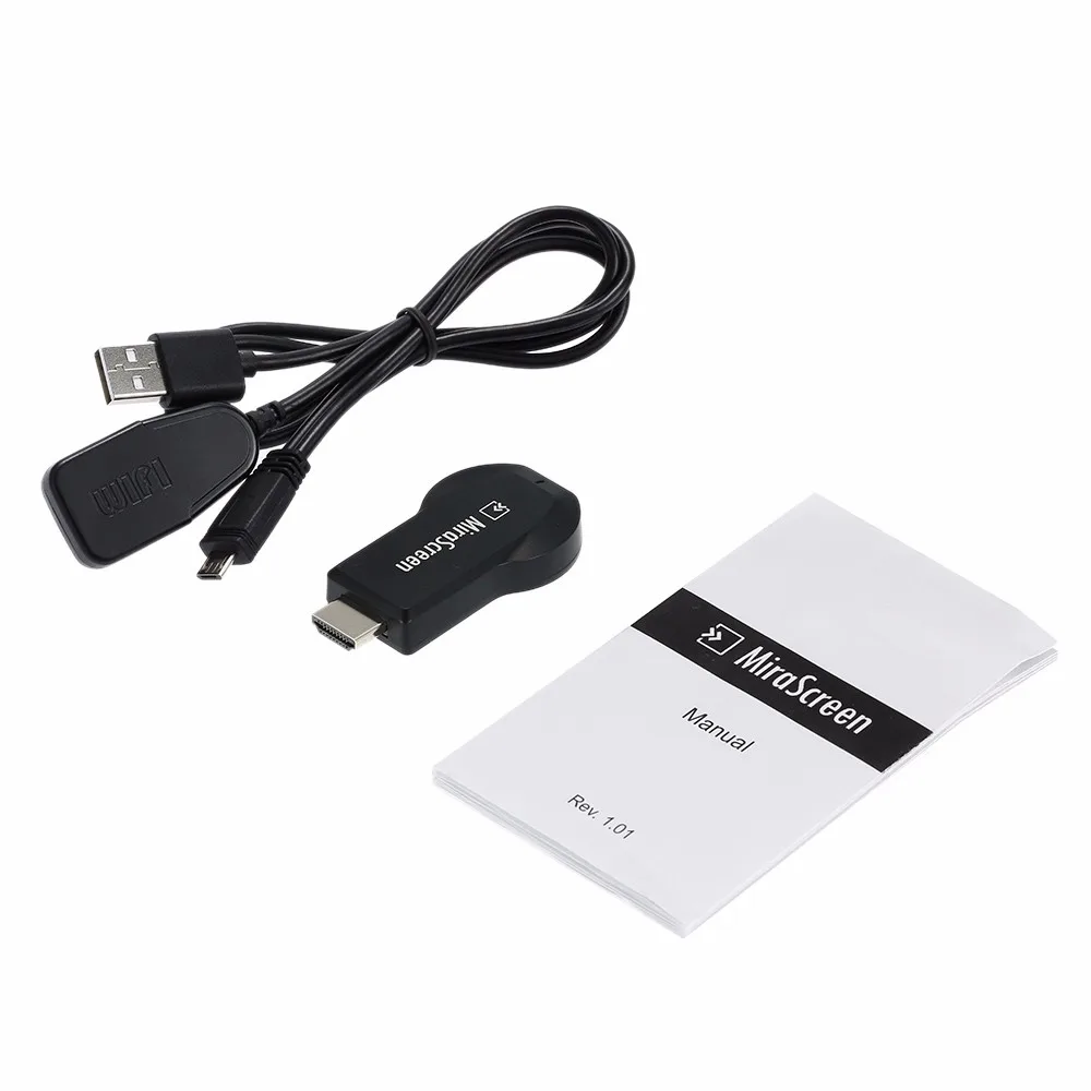 Anycast M2 Plus Miracast TV Stick Adapter Wifi Display Mirror Receiver Dongle Wireless HDMI 1080p for smartphone, Black
Anycast M2 Plus Miracast TV Stick Adapter Wifi Display Mirror Receiver Dongle Wireless HDMI 1080p for smartphone, Black