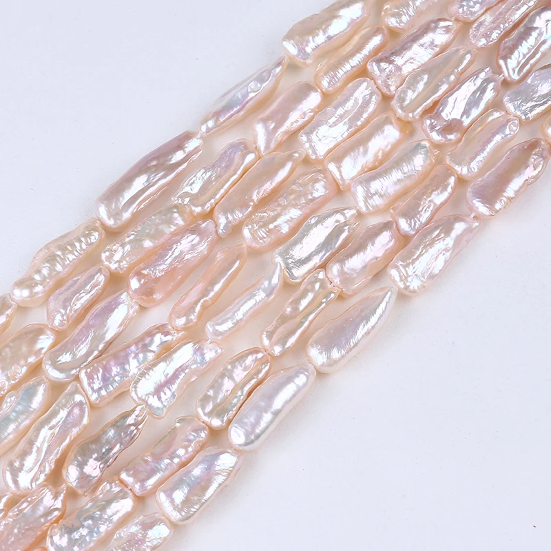 Natural freshwater pearls biwa pearls strand, Pink
Natural freshwater pearls biwa pearls strand, Pink