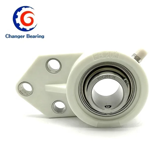 Adjustable Plastic Pillow Block Bearings With Plastic Housing