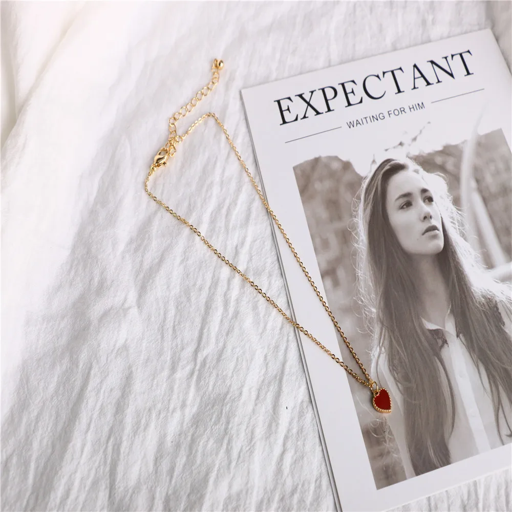 gold color dainty delicate chic enamel oil drop cute small red love heart pendant necklace female women girls gift, Picture
gold color dainty delicate chic enamel oil drop cute small red love heart pendant necklace female women girls gift, Picture