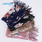 Best Selling Custom Unique Design Winter Linen Cotton Shawl Scarf