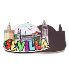 Hot Selling Oem Promotion Gift Wood High Quality Board Metal Magnets For Refrigerator Note Wholesale London Fridge Magnet