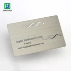 OEM Custom Etching Brushed Effect Stainless Steel Metal Business Card