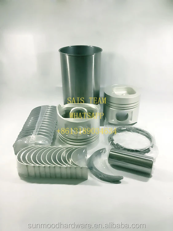 Isuzu 6BG1 engine rebuild kit with main bearing set and connecting rod bearing set and thrust washer for excavator and forklift