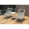 hot sale modern patio sunbed beach poolside garden mesh sun lounger hotel project outdoor aluminium chaise lounge chair