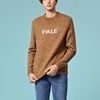 Factory OEM Plain Design Round Neck Knit Camel Sweater