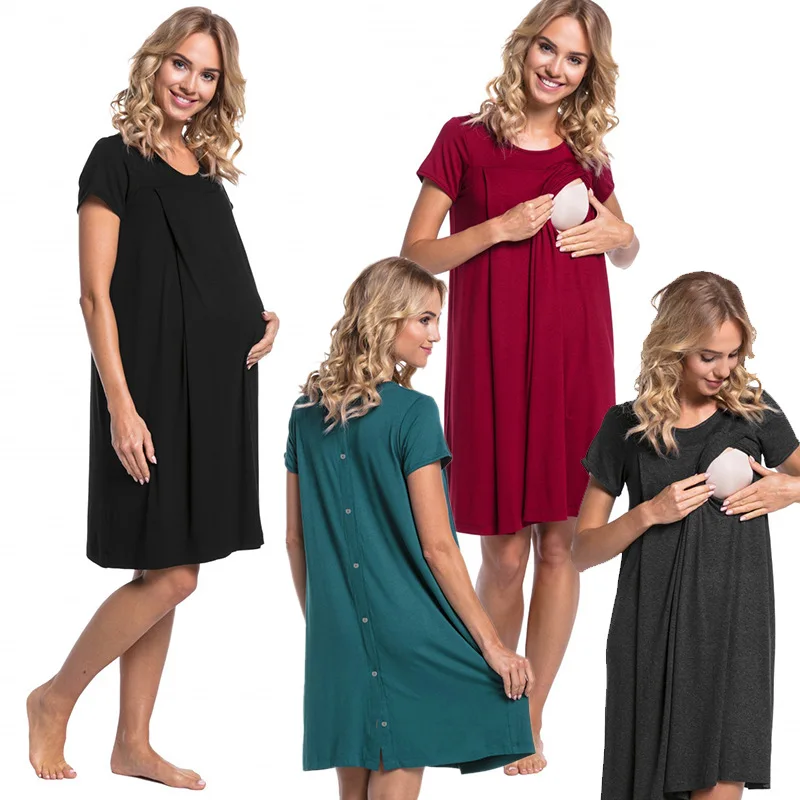 Maternity Nursing Womens Breastfeeding Tank Sleep Dress Long Gown for Pregnant Maternity Clothing, 4 color
Maternity Nursing Womens Breastfeeding Tank Sleep Dress Long Gown for Pregnant Maternity Clothing, 4 color