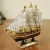 home decoration mediterranean 16cm wooden ship model