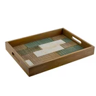 Customer indian Design Fruit wooden hospital serving food tray