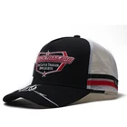 Custom Australia style high profile navy blue Embroidered Logo 5 Panel Sports Mesh Trucker Cap