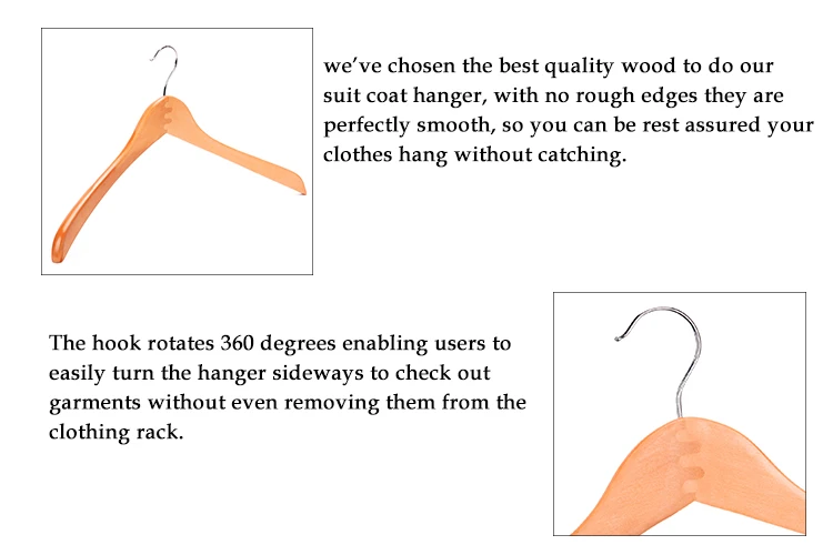 PENGFEI Special Design custom natural wood hangers cheap garment wood hangers wholesale