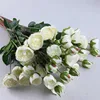 stylish look 5 head contain small cloth white artificial flower rose