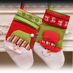 pattern christmas stockings exquisite red santa gift bag socks