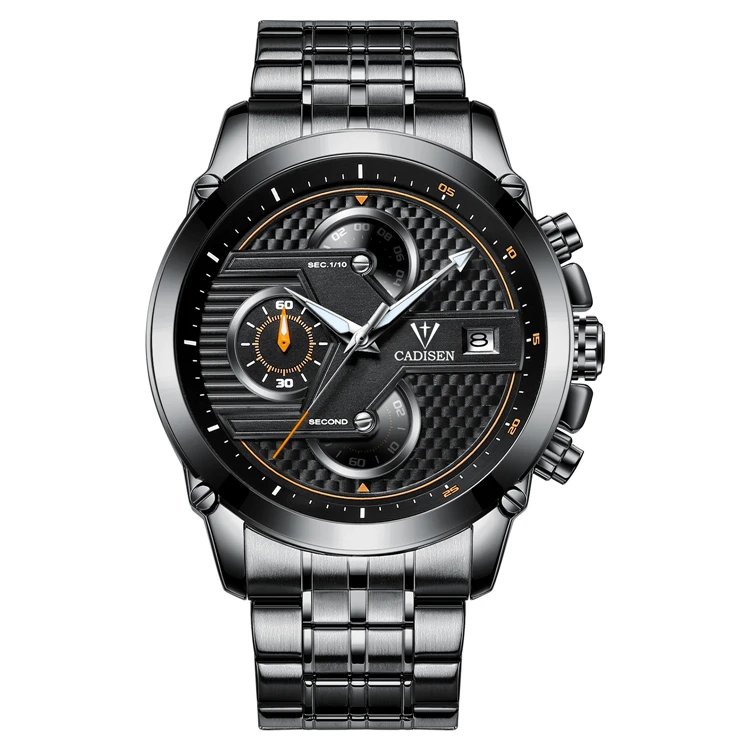 

CADISEN Top Brand Watch Men Luxury Military Army Sports Casual Waterproof Mens Watches Quartz Wristwatches Relogio Masculino