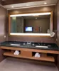 UL ETL IP44 Hotel Wall Mount Makeup Smart LED Bathroom Mirror TV