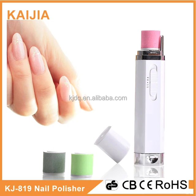 electronic nail care system, file/buff and shine nails